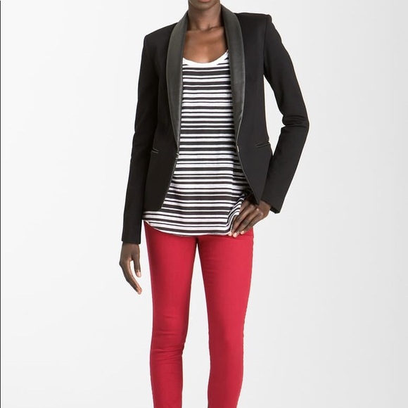 rag & bone Jackets & Blazers - Rag & Bone Tuxedo Blazer Leather Lapel 10